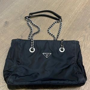 Black Prada purse - fabric